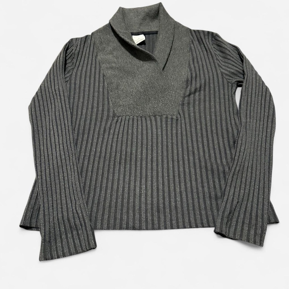 Women’s Nike Yoga Luxe Grey Ribbed Pullover Sweater